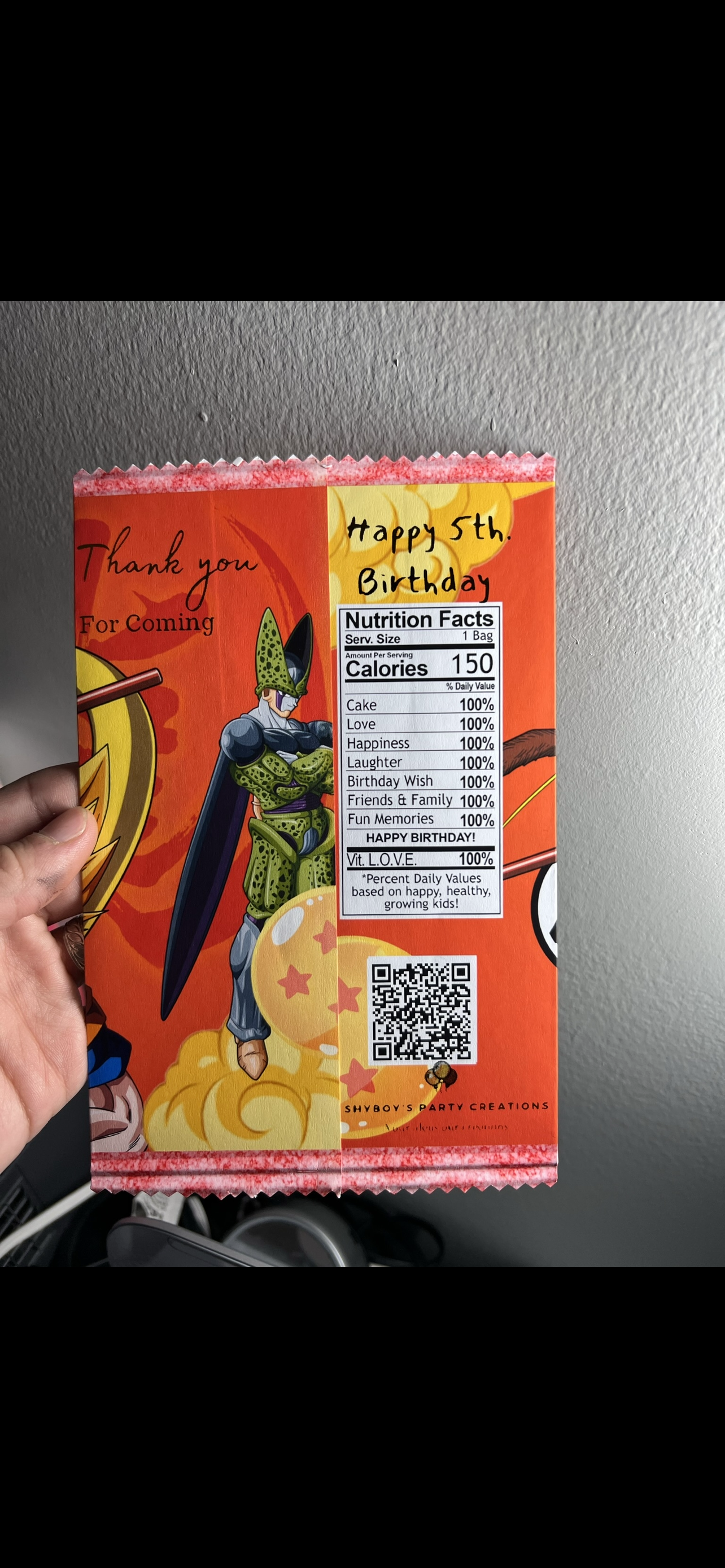 Personalized Chip bags, Candy Labels and drink labels